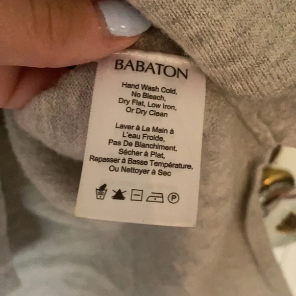 Babaton | Aritzia Grey V-Neck Sweater - Picture 11 of 11
